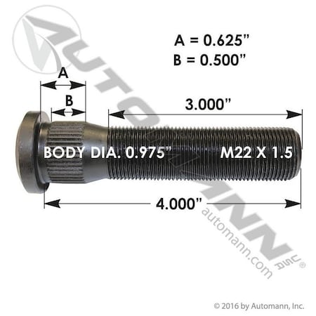 Automann Stud - Wheel, 201.6152 201.6152